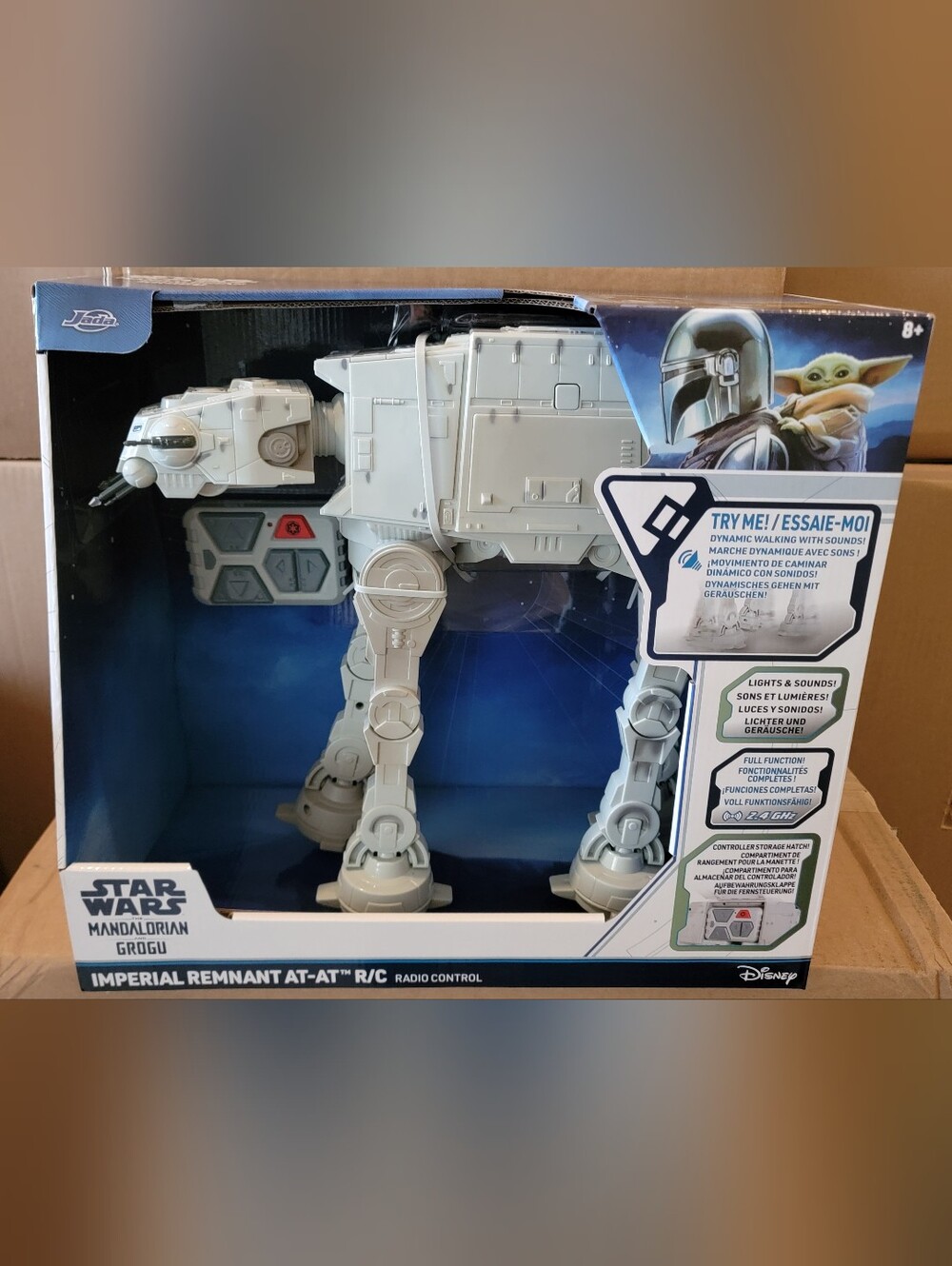Disney Star Wars Mandalorian Imperial Remnant AT-AT R/C in Light Gray